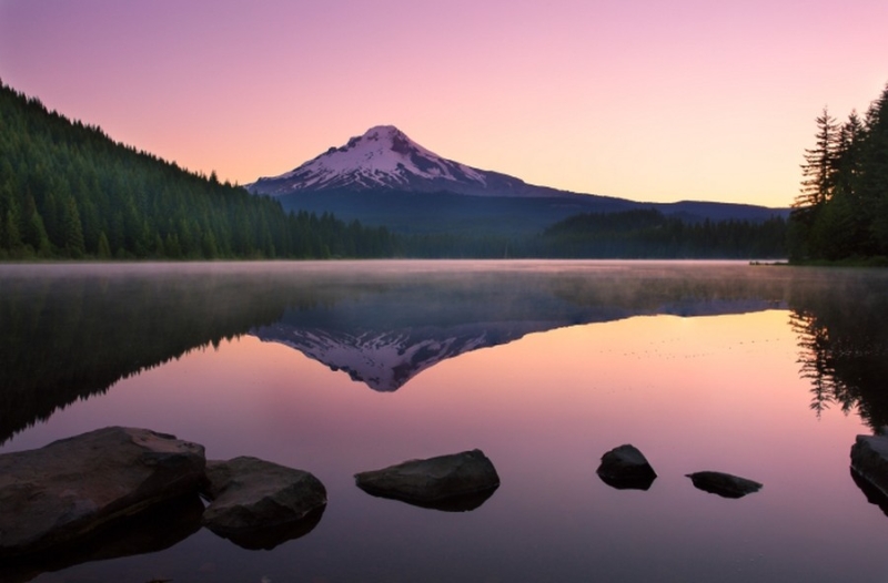 Colorful Sunrise of Mt. Hood